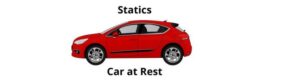 car at rest statics
