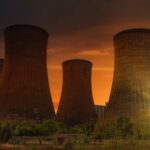 Why nuclear power plants have such wide chimneys?