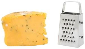 cheese grater with cheese